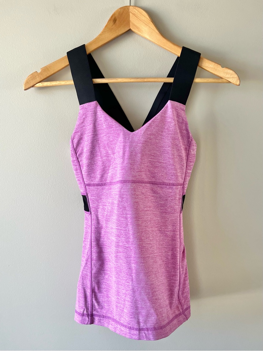 Lululemon Push Your Limits Tank Size 6 Heathered Ultra Violet - Running Yoga